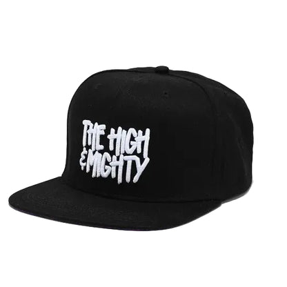 High & Mighty ハイ＆モーティー Side Burnie Black Snapback Cap キャップ ブラック