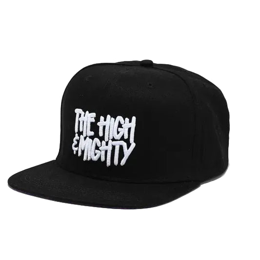 High & Mighty ハイ＆モーティー Side Burnie Black Snapback Cap キャップ ブラック