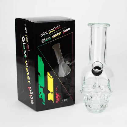 Mini Skull base soft glass water pipe 水パイプ #SK1