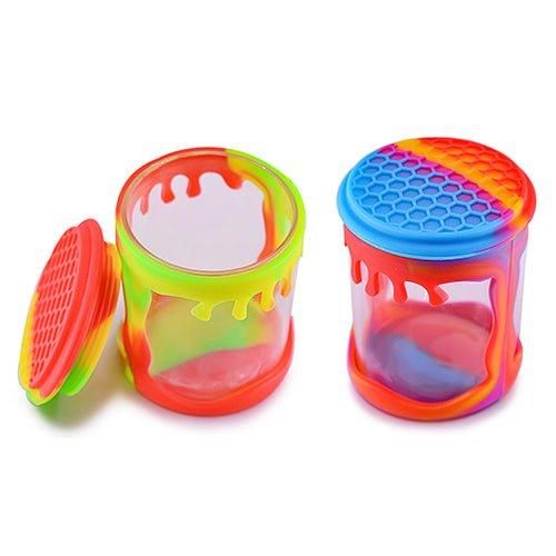 Glass Jar w/ Silicone Sleeve シリコン+ガラスジャー