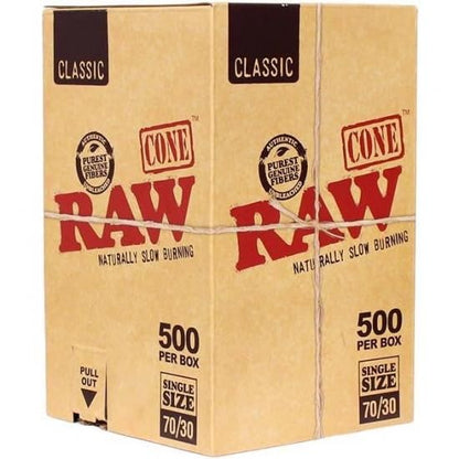 【箱売り】RAW ロウ Cone Classic Box Single Size 500/600本入り コーンペーパー