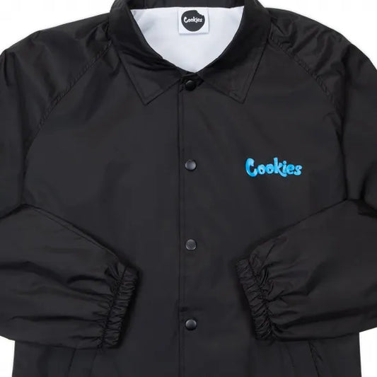 ★Cookies クッキーズ ORIGINAL LOGO COACH JACKET ブラック コーチジャケット