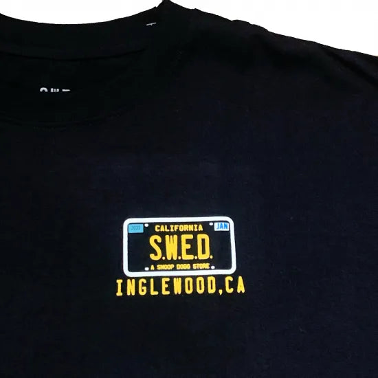SWED スウェッド LAX INGLEWOOD MAP T-SHIRTS Black Tシャツ ブラック