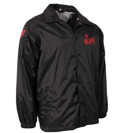 ★RAW ロウ Coach Jacket ブラック コーチジャケット