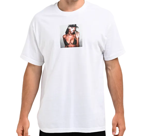 Popular Demand ポピュラーデマンド Blaze White  Tee Tシャツ