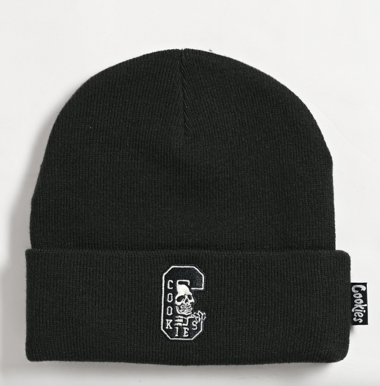 Cookies クッキーズ Livewire C-Skull Black Beanie ビーニー ブラック