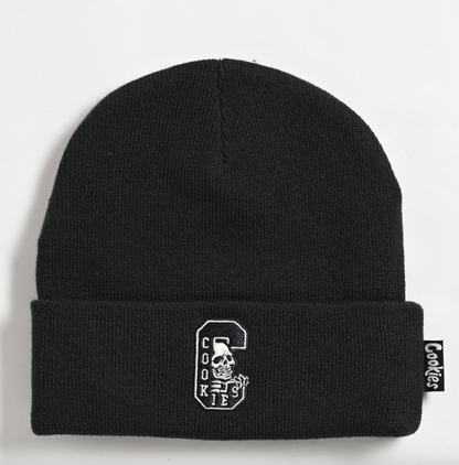 Cookies クッキーズ Livewire C-Skull Black Beanie ビーニー ブラック