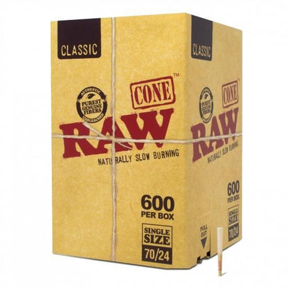 【箱売り】RAW ロウ Cone Classic Box Single Size 500/600本入り コーンペーパー