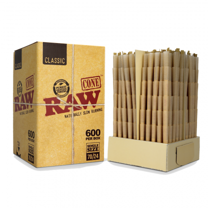 【箱売り】RAW ロウ Cone Classic Box Single Size 500/600本入り コーンペーパー