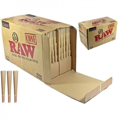 【箱売り】RAW ロウ Cone Classic Box 1 1/4Size 1000本入り コーンペーパー