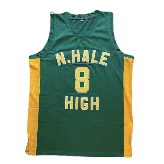 Wiz Khalifa ウィズカリファ #8 N. Hale High School Stitched Basketball Jersey Stitched Tanktop タンクトップ  グリーン