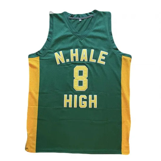 Wiz Khalifa ウィズカリファ #8 N. Hale High School Stitched Basketball Jersey Stitched Tanktop タンクトップ  グリーン