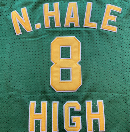 Wiz Khalifa ウィズカリファ #8 N. Hale High School Stitched Basketball Jersey Stitched Tanktop タンクトップ  グリーン