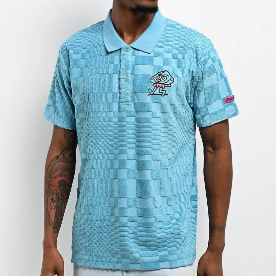 Killer Acid キラーアシッド Nature Is Weird Polo Shirt ポロシャツ ベージュ/ブルー
