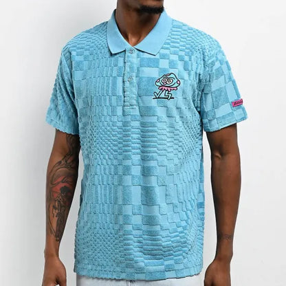 Killer Acid キラーアシッド Nature Is Weird Polo Shirt ポロシャツ ベージュ/ブルー