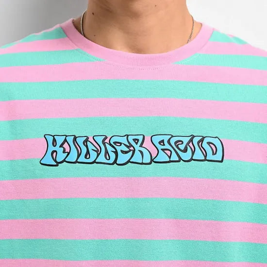 Killer Acid キラーアシッドFeel Good Pink & Green T-Shirt Tシャツ ピンク