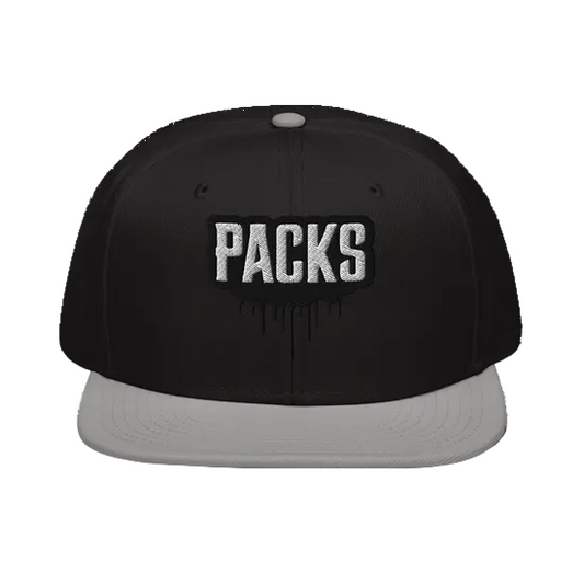PACKS パックス SNAPBACK HAT CAP キャップ ブラック&グレー
