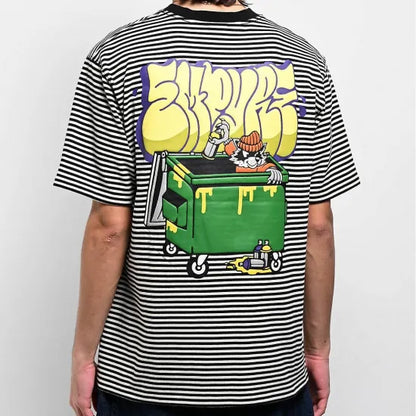 Empyre エンパイア Bad Cat Black & White Knit T-Shirt Tシャツ ブラック
