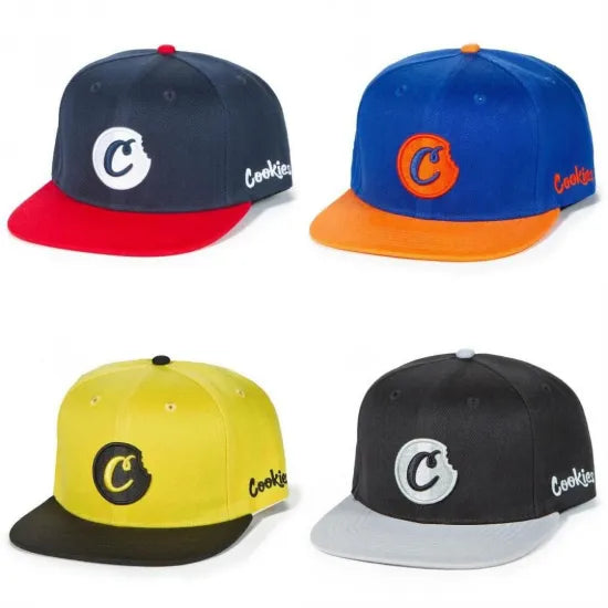 Cookies クッキーズ C-BITE TWO-TONE SNAPBACK CAP キャップ ブラック/ネイビー/ブルー/ゴールド