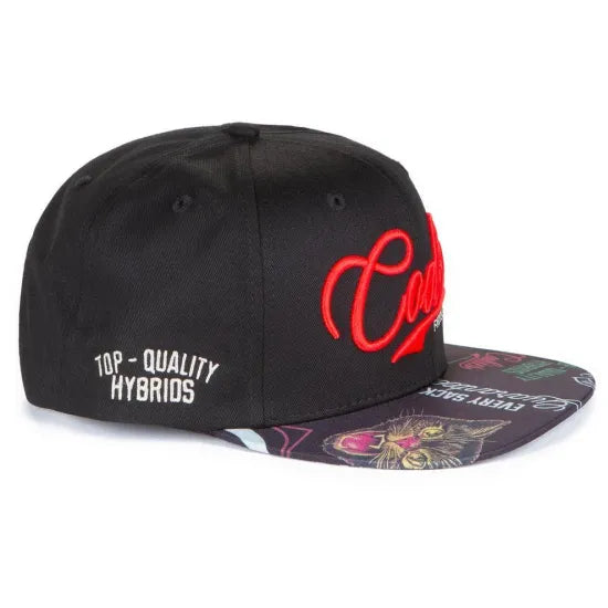 Cookies クッキーズ CUBAN LINK SCRIPT SNAPBACK WITH PRINTED BILL CAP キャップ ブラック/ホワイト