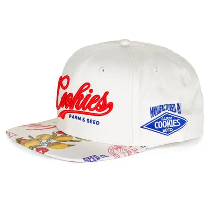 Cookies クッキーズ CUBAN LINK SCRIPT SNAPBACK WITH PRINTED BILL CAP キャップ ブラック/ホワイト