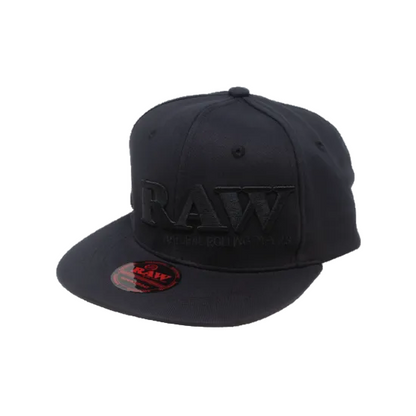 RAW ロウ BLACK ON BLACK FLEX-FIT CAP キャップ ブラック