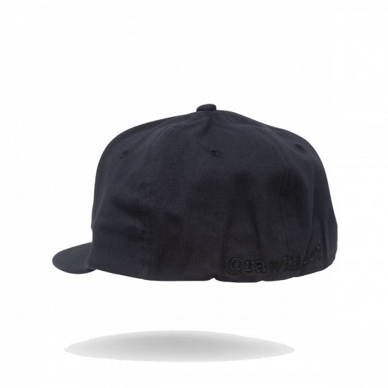 RAW ロウ BLACK ON BLACK FLEX-FIT CAP キャップ ブラック