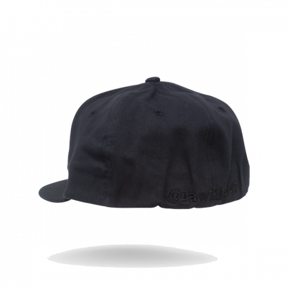 RAW ロウ BLACK ON BLACK FLEX-FIT CAP キャップ ブラック