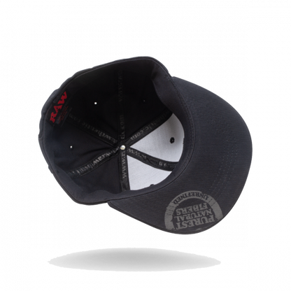 RAW ロウ BLACK ON BLACK FLEX-FIT CAP キャップ ブラック