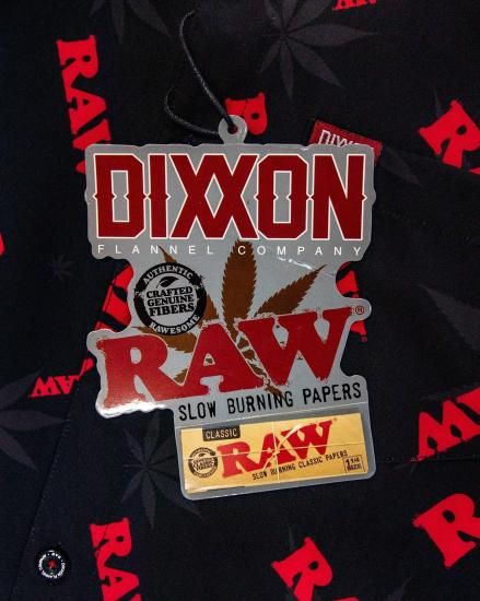 RAW x DIXXON ロウ×ディクソン PARTY SHIRT シャツ ブラック