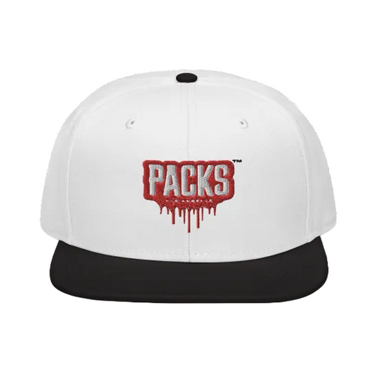 PACKS パックス SNAPBACK HAT キャップ ホワイト&ブラック