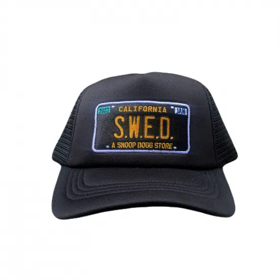 SWED スウェッド LICENSE PLATE TRUCKER HATS CAP キャップ ブラック