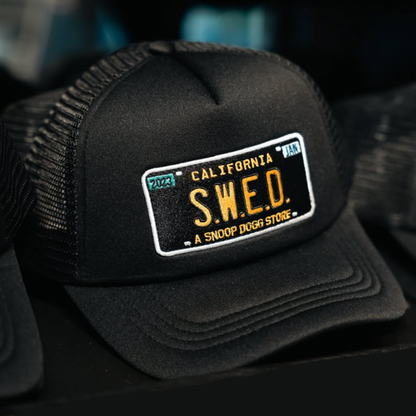 SWED スウェッド LICENSE PLATE TRUCKER HATS CAP キャップ ブラック