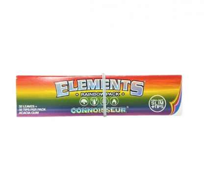 ELEMENTS エレメンツ RAINBOW CONNOISSEUR King Size Slim Papers + Tips キングサイズ ペーパー+チップ