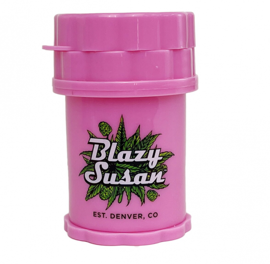Blazy Susan ブレイジースーザン 4Piece Pink Herb Saver Grinder コンテナ一体型 グラインダー S/M ピンク/パープル