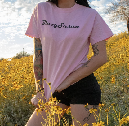 Blazy Susan ブレイジースーザン Tee Shirts Tシャツ ピンク/パープル