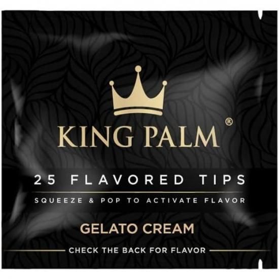 KING PALM キングパーム FLAVORED TIPS 25パック (7MM) Gelato Creamカプセルフィルターチップ