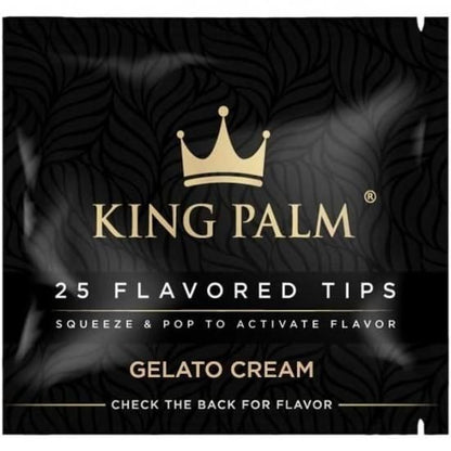 KING PALM キングパーム FLAVORED TIPS 25パック (7MM) Gelato Creamカプセルフィルターチップ