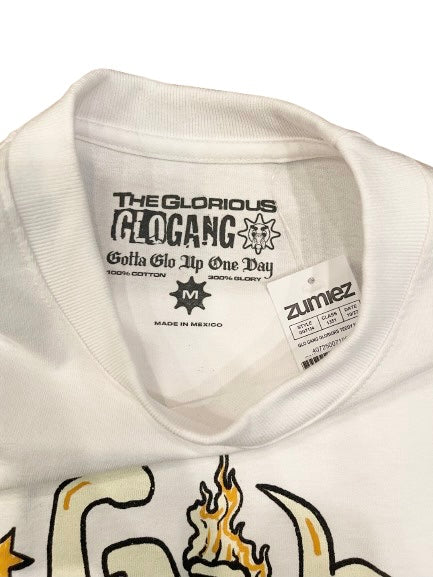 Glo Gang グロギャング Glorious Teddy White T-Shirt Tシャツ