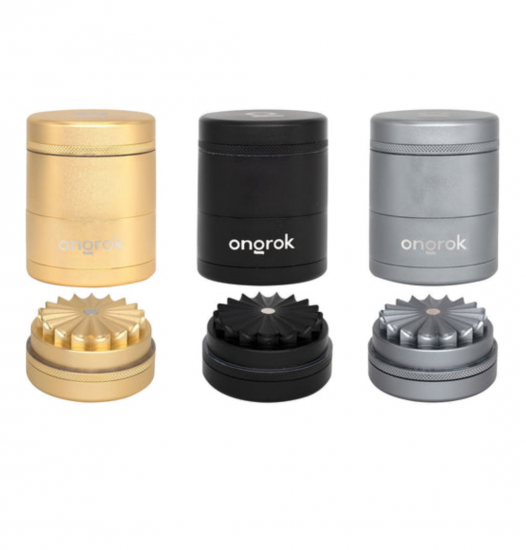 ONGROK オングロック Flower Petal Toothless Aluminum Storage Grinder グラインダー #on1,2