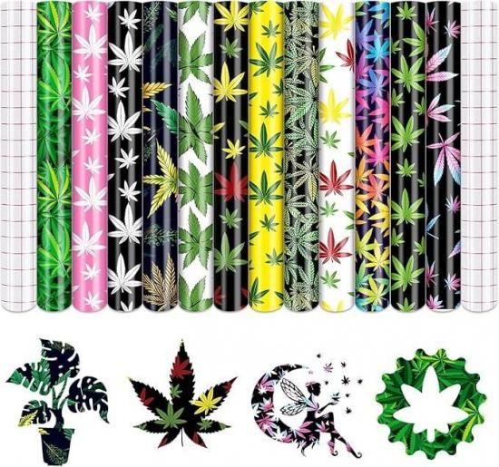 Tintnut Cannabis Pattern Permanent Viny シール