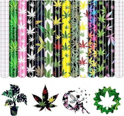 Tintnut Cannabis Pattern Permanent Viny シール