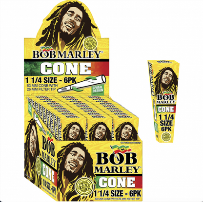 Bob Marley ボブマーリー Pre-Rolled Cones 6本入り 1 1/4size プレロールコーンペーパー