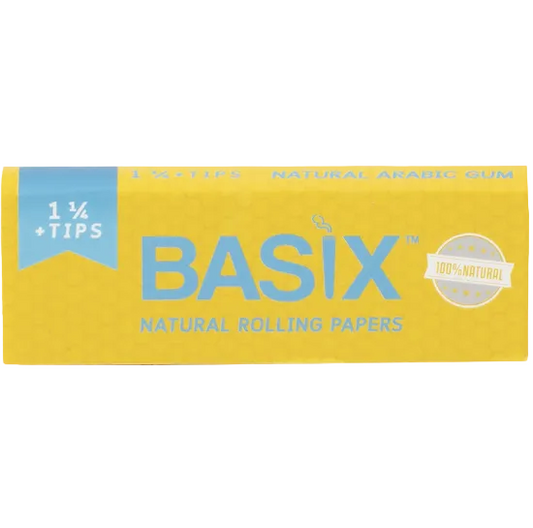 Basix ベーシックス Natural Rolling Paper With Tips 1 1/4 ペーパー +チップ