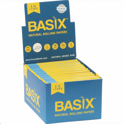 Basix ベーシックス Natural Rolling Paper With Tips 1 1/4 ペーパー +チップ