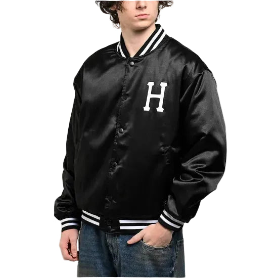 ★HUF ハフ Back 2 Back Black & Orange Reversible Bomber Jacket ジャケット