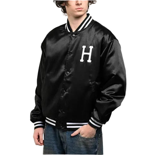 ★HUF ハフ Back 2 Back Black & Orange Reversible Bomber Jacket ジャケット