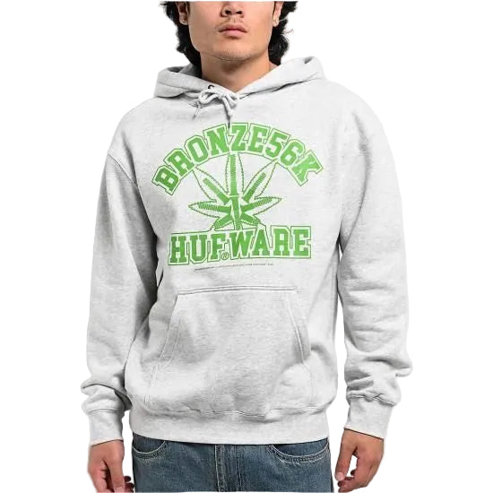 ★HUF x Bronze ハフ×ブロンズ 56K Plantware Heather Grey Hoodie パーカー フーディー