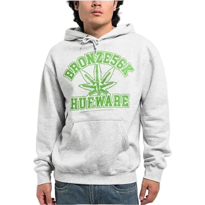 ★HUF x Bronze ハフ×ブロンズ 56K Plantware Heather Grey Hoodie パーカー フーディー