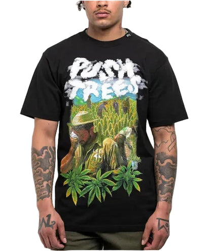 LRG エルアールジーx Push Treesプッシュ・ツリー Farm Black T-Shirt Tシャツ ブラック